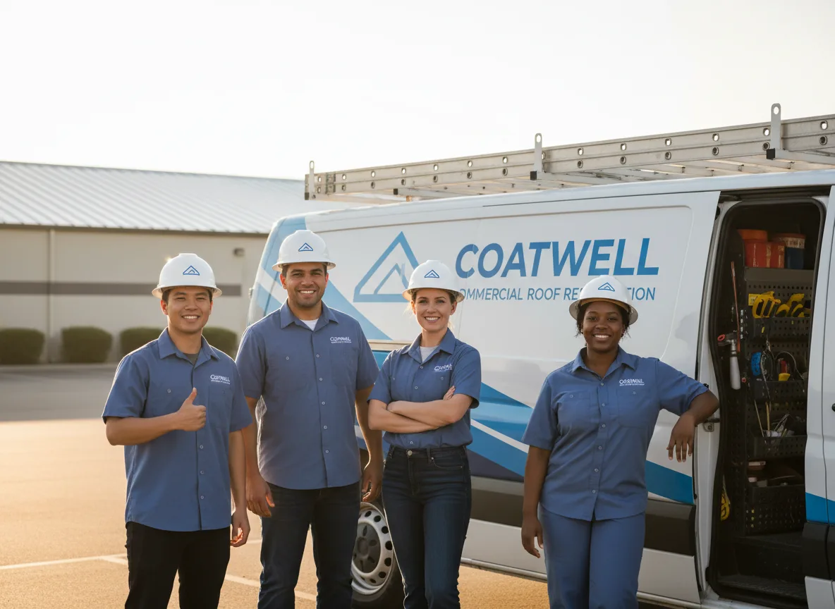 Commercial roof coating company in Gilbertville, IA