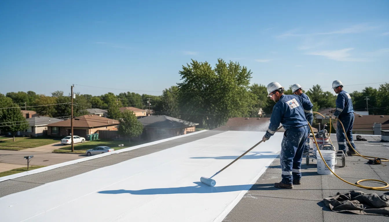 Commercial roof coating in Gilbertville, IA near me